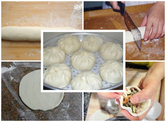 Cách làm bánh bao gạch cua hình 4