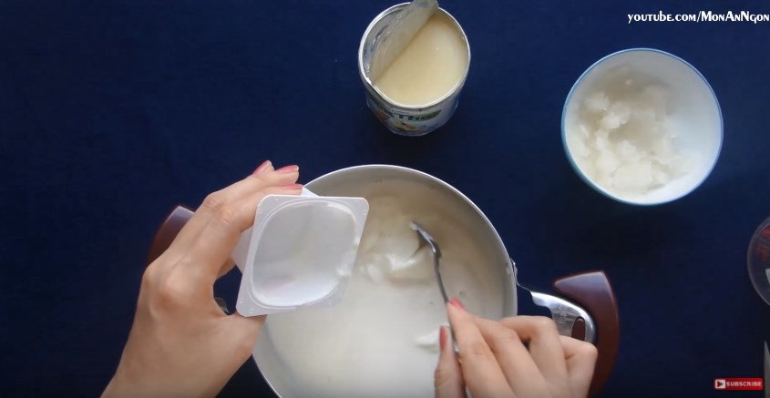 Cách nấu sữa chua dẻo với bột rau câu tại nhà dễ dàng và nhanh không cần bột gelatin hình 3